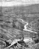 Looking down to Karangahake from Dubbo Mine.